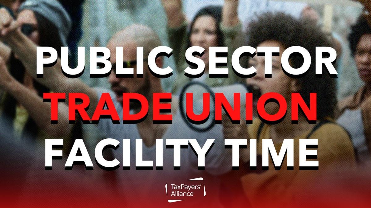 Number of public sector organisations reporting trade union facility time drops by half