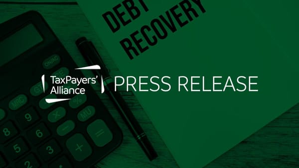 TaxPayers’ Alliance responds to borrowing hitting a four year high