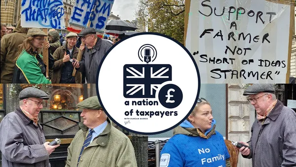 Recorded live at the protest by British farmers on 19 November 2024